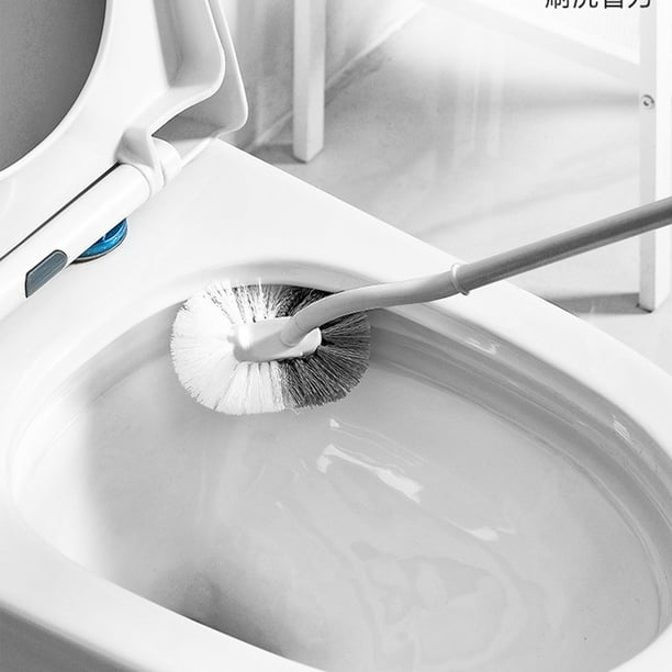 Cepillo para fregar pisos Lisbinx con mango largo: 2 en 1, raspa y cepilla para limpiar bañeras, azulejos, baños, patios, cocinas y paredes.