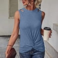 thumbnail image 2 of Scyoekwg Work Out Tank Tops Womens Sleeveless Trendy Loose Going Out Top Ladies Blouses Dressy Casual Womens Summer Fashion Basic Tank Tops Clothes, 2 of 6