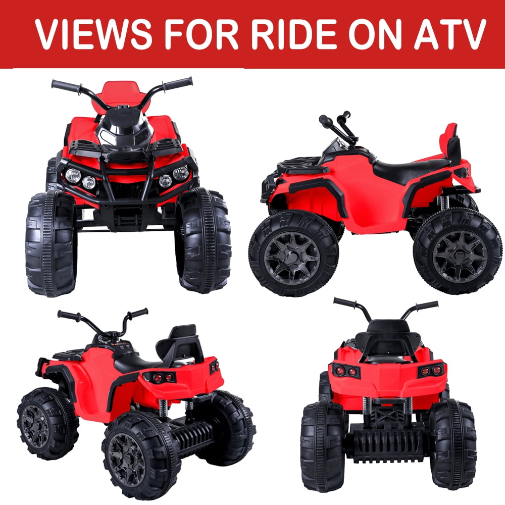 Details about   Kids Ride On 12V ATV 4 Wheels Suspension 2 x 45W Car MP3 RC LED MP3 USB LED Blue 