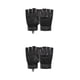 thumbnail image 2 of Greeniant 1 par de guantes de medio dedo para montañismo, levantamiento de pesas, guante acolchado ajustable sin dedos, equipo deportivo para XL negro 2piezas, 2 of 6