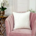 thumbnail image 3 of Parkland Collection Koko Transitional Quilted White Throw Pillow, 3 of 7