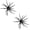 Black, variant on Sea Urchin Soft Bait Urchin Baits For Bass Fishing,Coike Realistic Multi-Tentacle Fuzzy Dice Lure Lifelike Silicone Swimbait for Perch,Freshwater/Saltwater Lure for River,Lake,Shore,Black Pit Angling