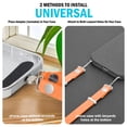 thumbnail image 3 of Universal Crossbody Phone Strap, Adjustable Length, Double Lanyard Holder with Adapter for Case - Compatible with iPhone 17 Pro Max, 16, 15 Plus, SE, etc - Orange, 3 of 10