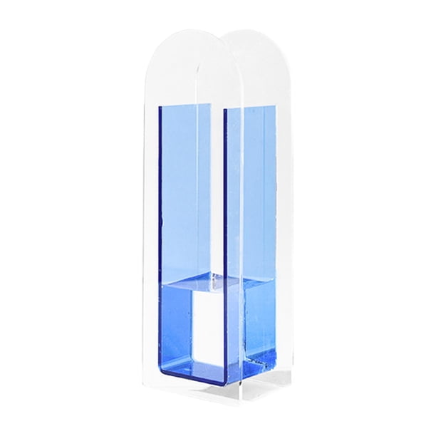 Jarrón acrílico contenedor floral maceta nórdica tallo ramo soporte jarrones decorativos para medio azul