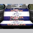 thumbnail image 3 of POLERO Floral Butterfly Car Back Seat Covers for Auto Interior Automotive, 2 Pack Car Rear Seat Protectors Protects Against Pet Hair Easy to Install, 3 of 4