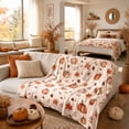 thumbnail image 6 of Thanksgiving Pumpkin Blanket, Soft Flannel Throw for Couch Sofa and Bed, 6 of 7