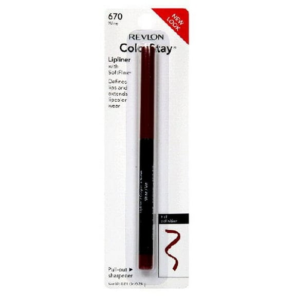 Revlon ColorStay Lipliner, Wine 670, 0.01 oz (1 Pack)