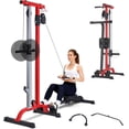 thumbnail image 1 of YUSAZENS Carbon Steel Cable Rowing Machine Multifunctional Full Body Cardio Strength Training Home Gym Fitness Equipment Black Red, 1 of 6