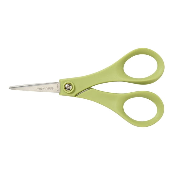 Fiskars 5" Everyday General Purpose Cutting Scissors, Green