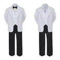 thumbnail image 2 of 5-7pc Formal Black White Suit Set Lilac Bow Necktie Vest Boy Baby Sm-20 Teen, 2 of 3