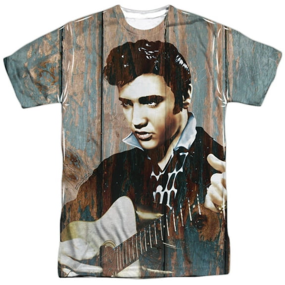 Elvis Presley - Woodgrain - Short Sleeve Shirt - XX-Large