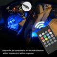 thumbnail image 3 of Car Interior Lights 72/48/36 LED Car Floor Atmosphere Glow Neon lights Multi-Color Car LED Strip Lights 12V 5050-SMD Tape Lights Decorative Underdash Lighting Kit w/ Wireless Remote Control, 3 of 8