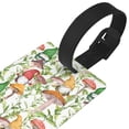 thumbnail image 3 of Kdxio Mushrooms Gnomes Luggage Tags Privacy Cover ID Label Suitcase Tags Identifiers For School Bags,Suitcases, 3 of 7