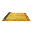 thumbnail image 2 of Ahgly Company Indoor Round Abstract Yellow Modern Area Rugs, 7' Round, 2 of 4