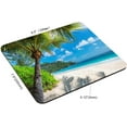 thumbnail image 2 of Sandy Beach with Palm and Turquoise sea Mouse Pad Non-Slip Rubber Base Gaming MousePads for Computers Laptop Office, Computer Mouse Pad for Wireless Mouse, 9.5"x7.9"x0.12" Inch(240mm x 200mm x 3mm), 2 of 5