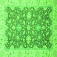 thumbnail image 1 of Ahgly Company Indoor Square Oriental Green Traditional Area Rugs, 4' Square, 1 of 4