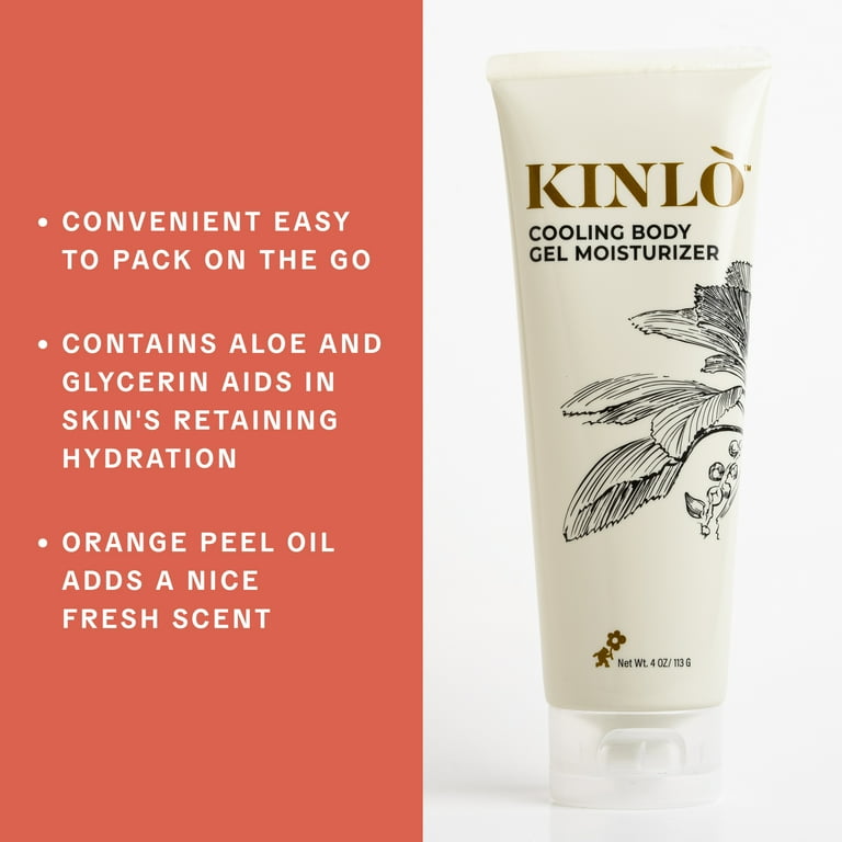 KINLO Cooling Body Gel Moisturizer with Soothing Aloe Vera and Glycerin 4 oz