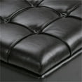 thumbnail image 3 of Atlin Designs Pouf de Rangement 3 Pcs en Similicuir Brun, 3 of 6