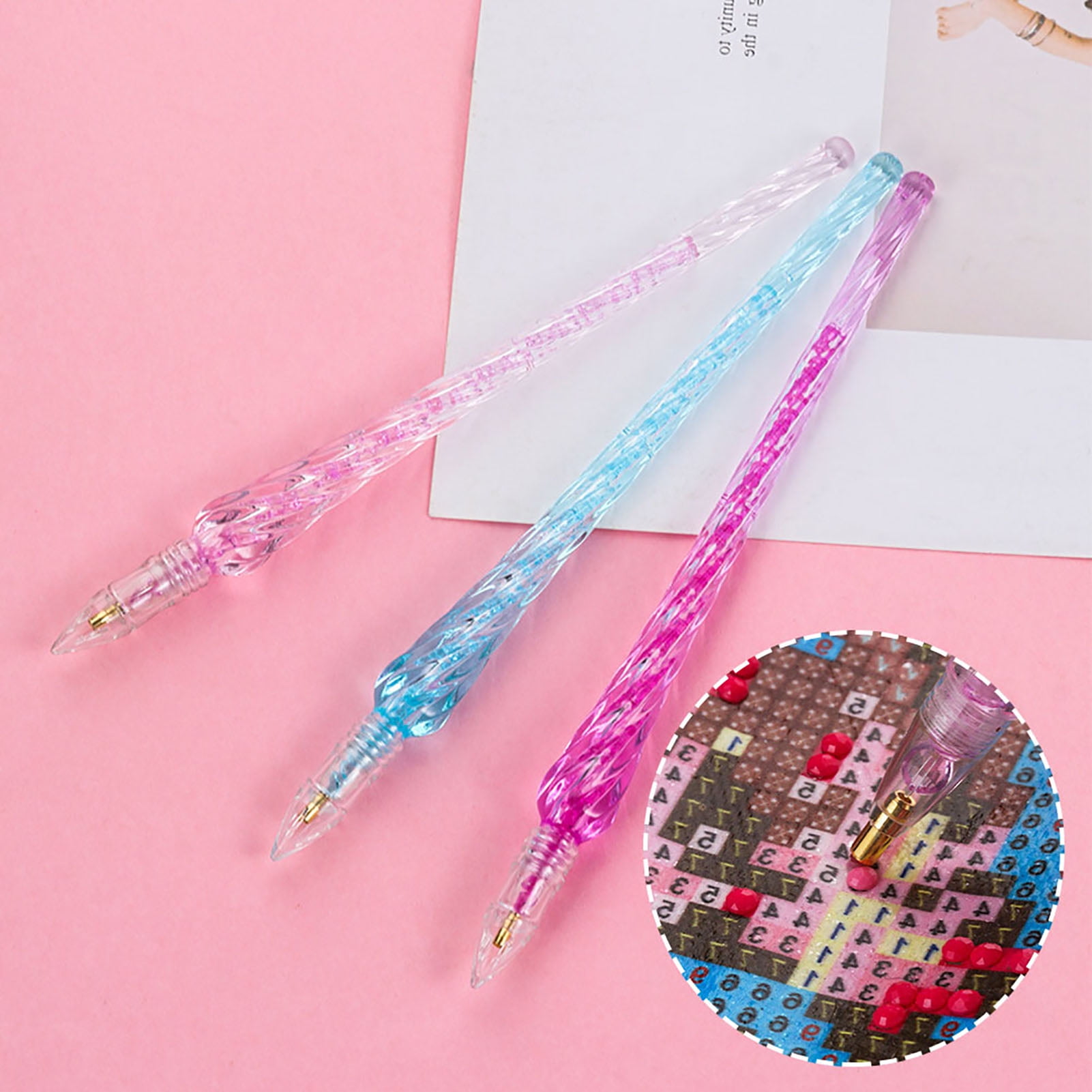 Besufy Charm Painting Pen 5D DIY Embroidery Cross Stitch Dot Drill Pen Diamond Painting Nail Art Tool - Walmart.com Besufy Charm Painting Pen 5D DIY Embroidery Cross Stitch Dot Drill Pen Diamond Painting Nail Art Tool - Walmart.com