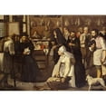 thumbnail image 2 of Bruegel, Pieter the Elder 24x18 Black Modern Framed Museum Art Print Titled - A Tax Office, 2 of 4