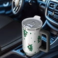 thumbnail image 6 of White Christmas Tree Pattern Tumbler with Handle and Lid,40oz Double Wall Vacuum Insulated Tumbler,Cups Gift for Women and Men, 6 of 7