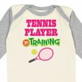 thumbnail image 4 of Inktastic Future Tennis Player in Training Girls Long Sleeve Baby Bodysuit, 4 of 5