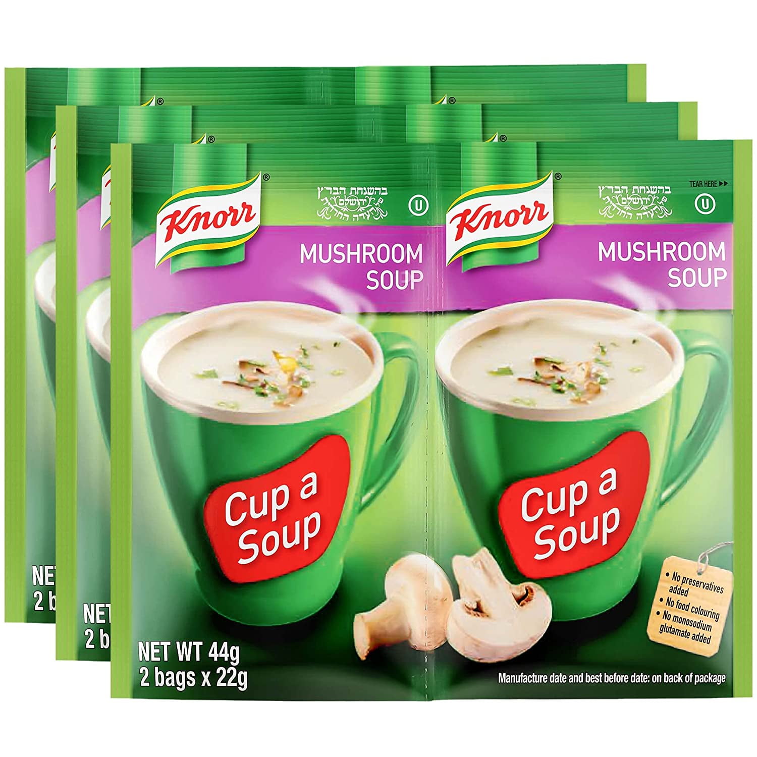Knorr Mushroom Soup Mix 1.52oz (3x2 Packs for 6 Pouches Total