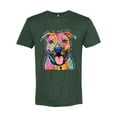 thumbnail image 3 of Dean Russo Best Dog Dog Lover Mens Premium Tri Blend T-Shirt, Forest Green, Large, 3 of 6