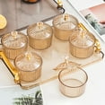 thumbnail image 3 of Nordic Serving Platter,6 Bowls with Lid Dessert Dividing Plate,Condiment Tray,Fruit Dessert Snacks Serving Platter for Wedding , Amber, 3 of 7
