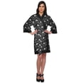 thumbnail image 5 of Moomaya Cotton Printed Robe For Women Kimono Getting Ready Bridesmaid&nbsp;Lace Robes, 5 of 6