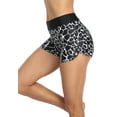 thumbnail image 3 of Women's Sporty Swim Shorts Trunks Solid Color Board Shorts Swimsuit Bottoms, 3 of 6