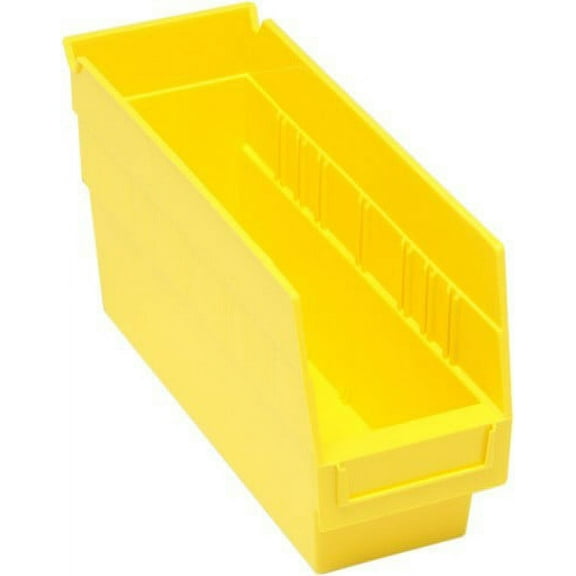 17 7/8" Deep x 6 5/8" Wide x 6" High Yellow Shelf Bin
