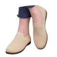 thumbnail image 3 of CAIXAI Walking Shoes for Women Orthopedic Dress Shoes for Women Lightweight Knit Upper Embroidery White Sneakers for Women Walking Anti-Skid Adjustable Upper Mary Jane Flats Hands-Free Barefoot Shoe, 3 of 5