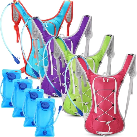 Yhmxh Hydration Backpack with 2 L Water Bladder Lightweight Hydration Bladder Pack for Men Women Water Backpack Outdoor, Hydropack with Storage for Hiking Cycling Camping Music Festival