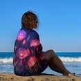 thumbnail image 3 of Watercolor Wildflowers Beach Towel, Microfiber Beach TowelsAbsorbent, Compact, Beach Blanket, Lightweight Towel for The Swimming, 3 of 7