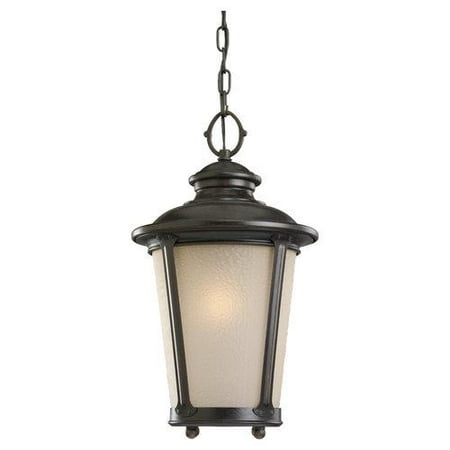 780 Burled Iron Finish - Sea Gull Lighting 60240-780 Cape May 1-Light Outdoor Pendant Burled Iron Finish