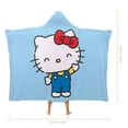 thumbnail image 2 of Hello Kitty Blanket Hoodie, Wearable Blanket, Cloak Hooded Throw Blanket, Soft Warm Fluffy Blankets for Bed Couch Sofa, 2 of 8