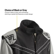 Finish Line Double-Layer SFI-5 One-Piece Racing Suit, Grey XXL