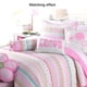 thumbnail image 4 of Juego de sábanas con estampado floral en tonos pastel rosa, microfibra cepillada para dormitorio, habitación de invitados, casa rodante, hotel, 3 piezas (juego de sábanas tamaño twin), 4 of 5