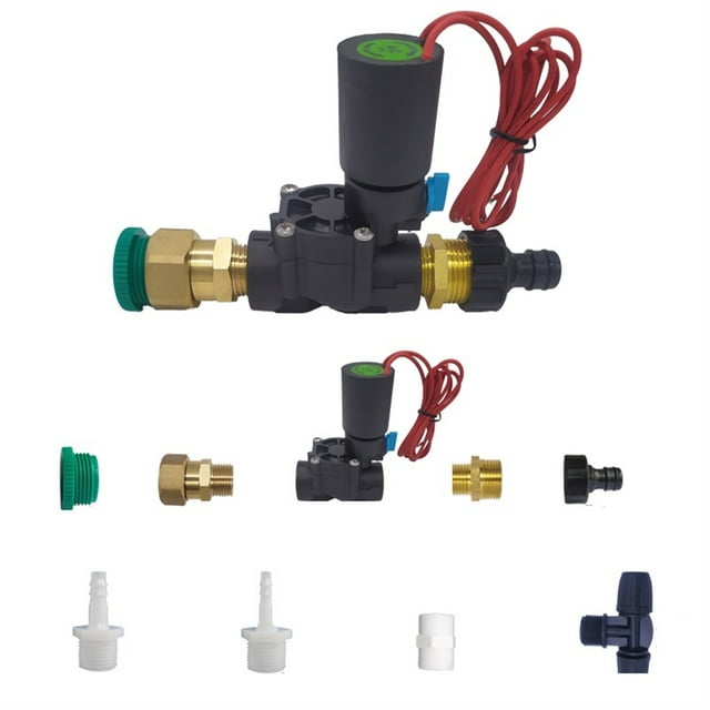 Tuya Smart Sprinkler Timer Home Wifi Control Electric Water Valve Solenoid Valves 24V Water Timer Automatic Water Level Control Ball Valve For Lawn, Yard ,Easy to Operate