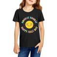 thumbnail image 2 of Sewkxo Back to School T Shirt for Boys Girls Letter Print Short Sleeve Crew Neck Summer Casual Comfortable Daily Funny Tees Children's Shirts,Black 100, 2 of 4