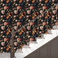 thumbnail image 4 of Colorful Floral Peel and Stick Wallpaper Gothic Dark Contact Paper Orange Flower Vintage Wall Mural for Bedroom Bathroom Vinyl Waterproof Self Adhesive Removable Renter Dorm Wall Paper 17.5" x 118", 4 of 14