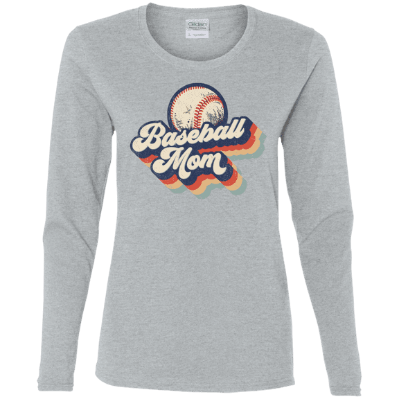 Baseball Mom Ladies' Long Sleeve T-Shirt