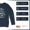 thumbnail image 6 of Ford Bronco Country Tough Free Wheeling 1978 Women's Long Sleeve T-shirt Vintage Truck Fan 4x4 Off Road Classic Car Show, 6 of 7