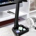 thumbnail image 4 of Soporte para auriculares, soporte para auriculares de escritorio - Soporte para auriculares de escritorio, para todos los auriculares, como auriculares para juegos, auriculares de música - Negro, 4 of 8