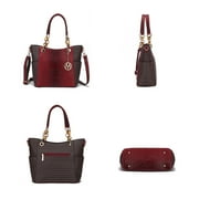 MKF Collection Miriam Womens Tote Bag Signature Vegan Leather Handbag Purse by Mia K.