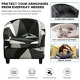 thumbnail image 5 of TOPCHANCES 2-Piece Stretch Club Chair Slipcover Printed Tub Chair Slipcover Armchair Covers, 5 of 8