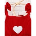 thumbnail image 5 of aturustex Baby Valentines Day Costume for Toddler Girl Princess Dress 6M 9M 12M 18M 2T 3T Infant Sleeveless Tulle Dress Heart Embroidery A-line Dress n Loose Cute Casual Daily Spring Clothes, 5 of 8
