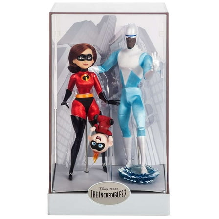 Disney Elastigirl Jack-Jack and Frozone Doll Set Designer Pixar Limited Edition
