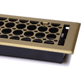 thumbnail image 4 of Steel Vent Cover 4"x10" All Metal Modern Floor Register By Caststo, Model- SM Oval (Gold), 4 of 6